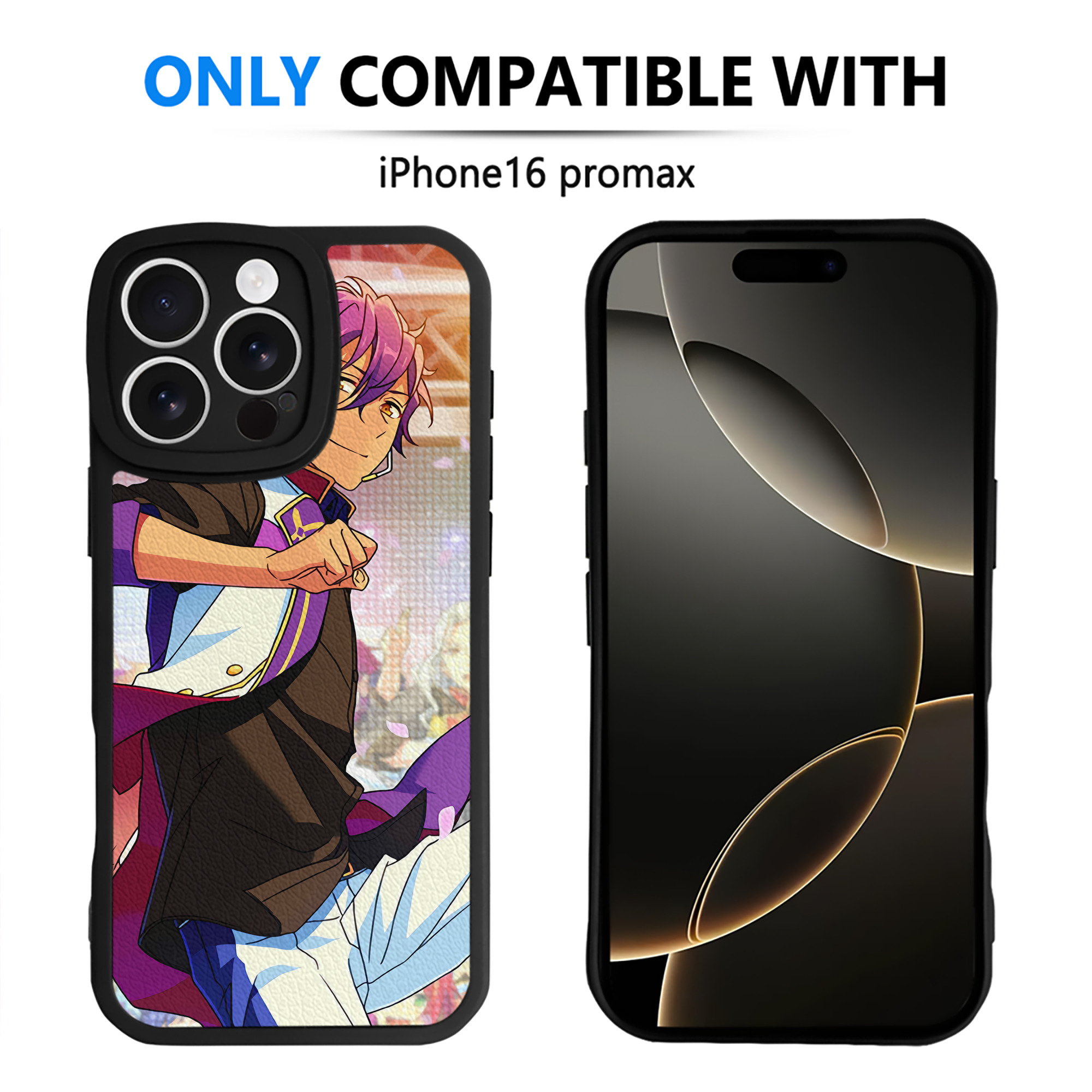（画像用） あんさんぶるスターズ! Ensemble Stars 【iPhone 16シリーズ対応】シリコンスマホケース（レザー調） 材質：シリコン